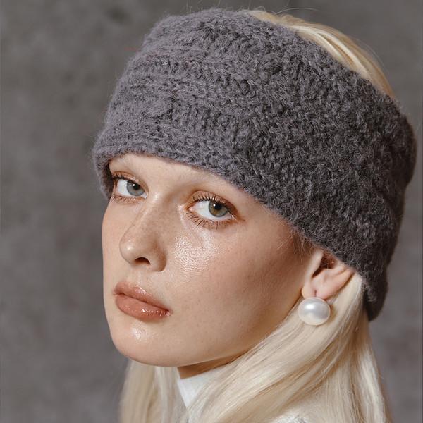 (1차 리오더) 2 WAY HAIR BAND - GREY