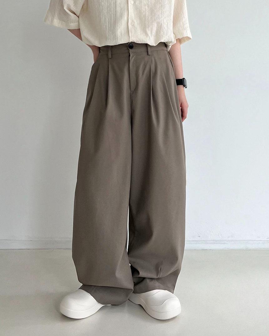 [unisex] 구르 린넨 와이드 팬츠 (2color)