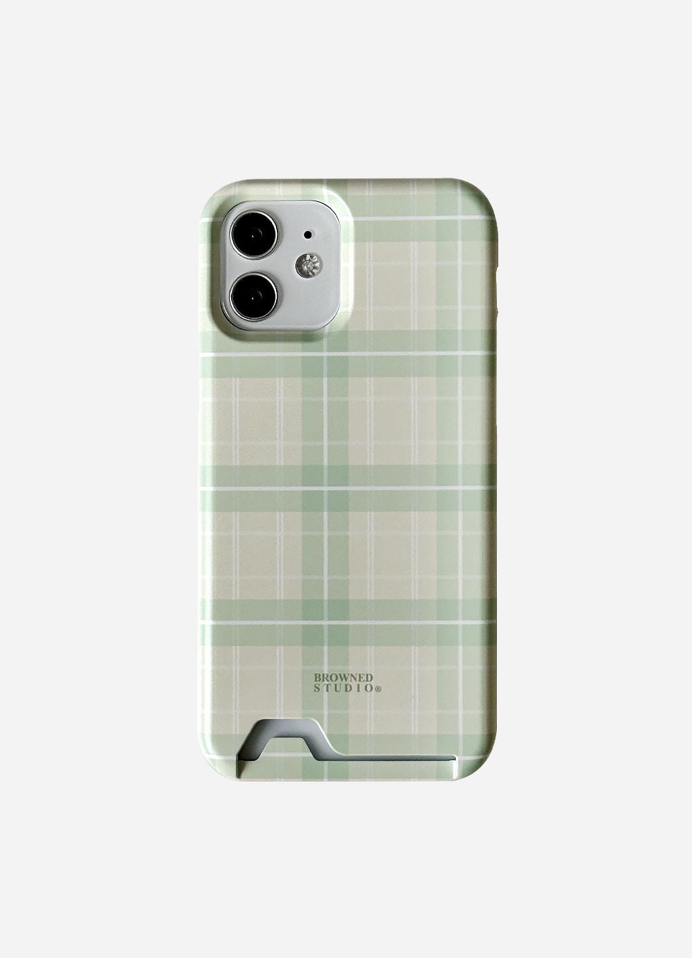 [+맥세이프] Pastel Card Case (mint)