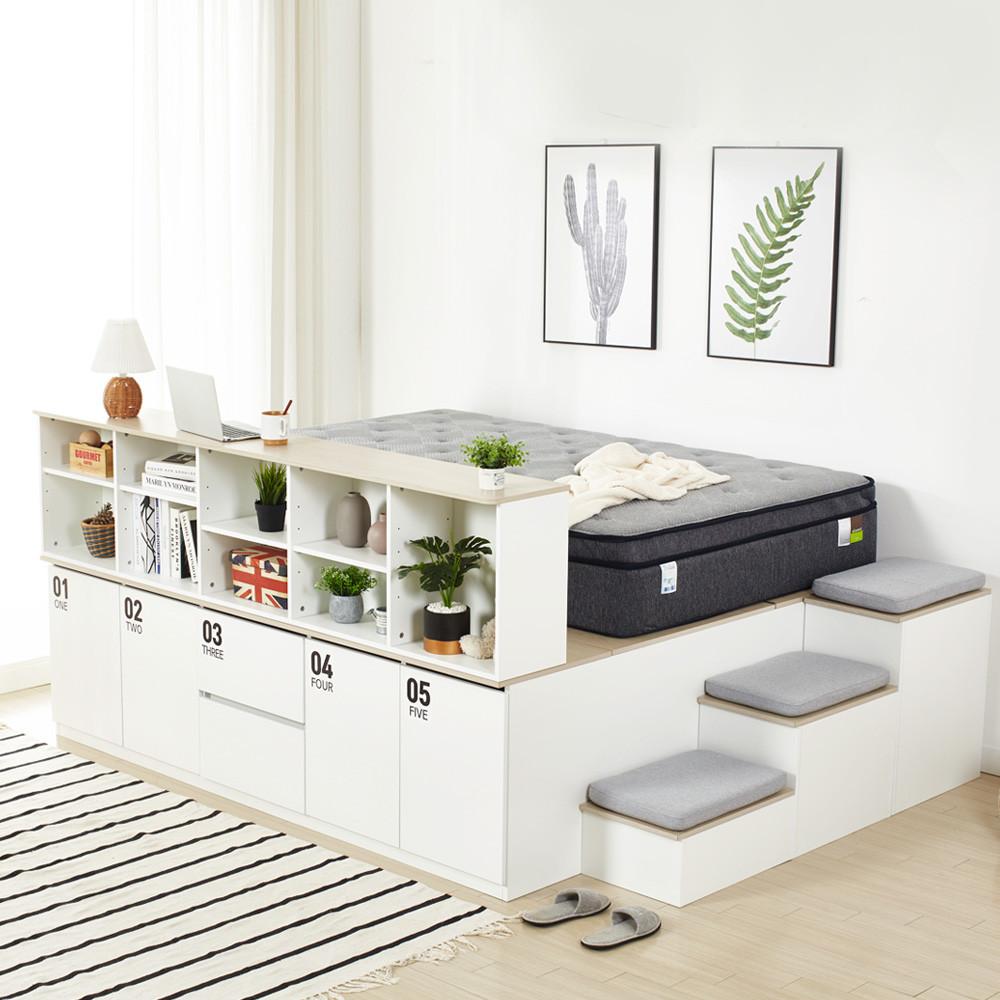 스스디 평상형 수납침대 프레임 멀티 계단형 침대