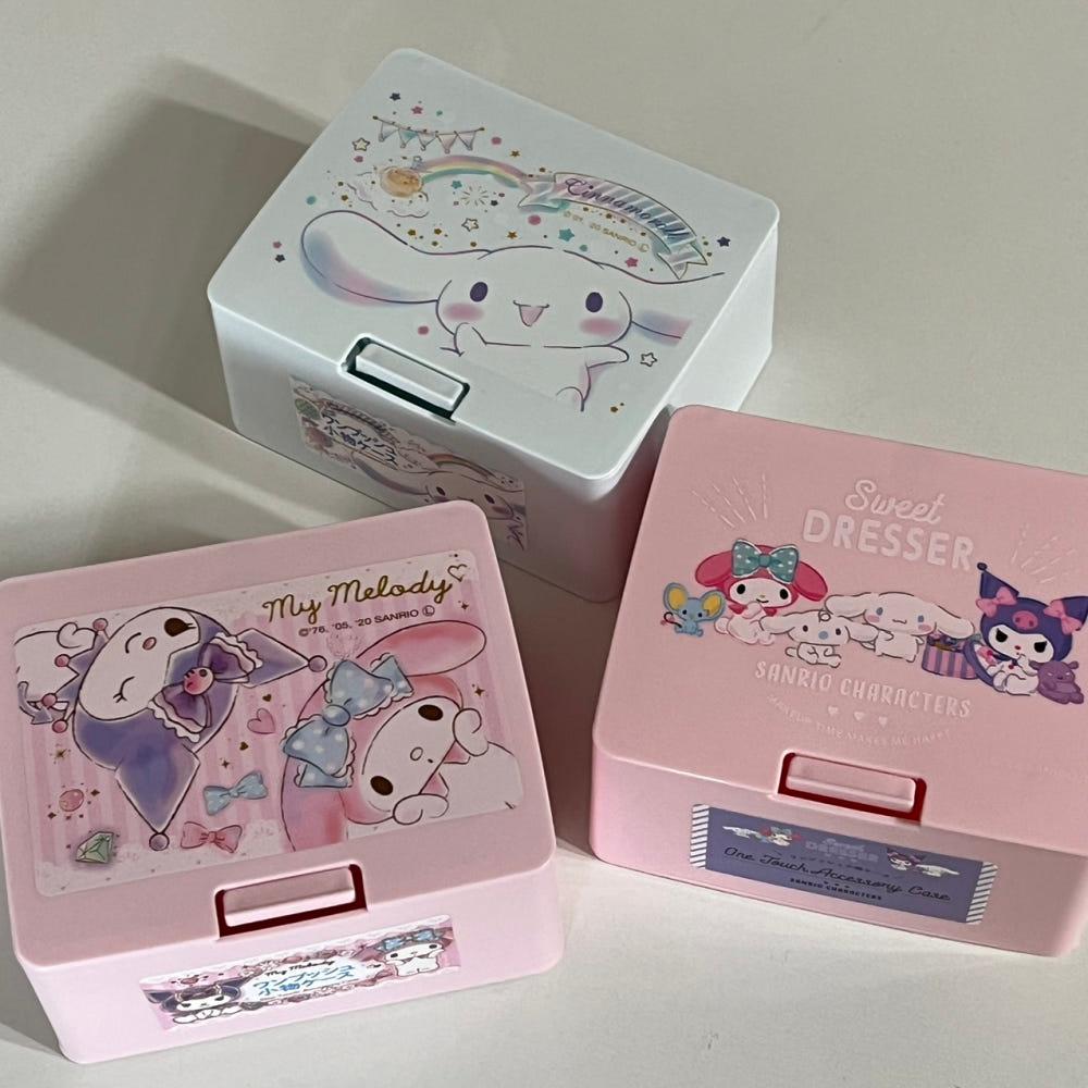 [일본] 산리오 원터치 소품 악세사리 미니 보관함 케이스