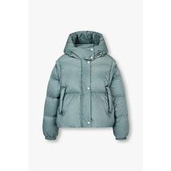 스트링 후드 숏 다운 패딩 자켓 7254417110