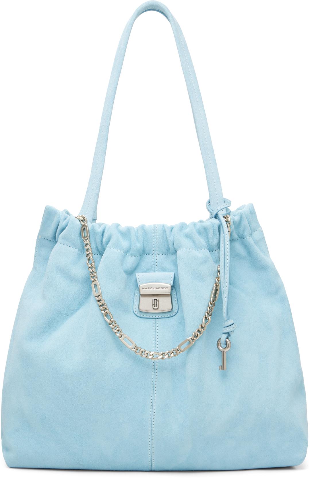 블루 더 크리스티나 스웨이드 토트백