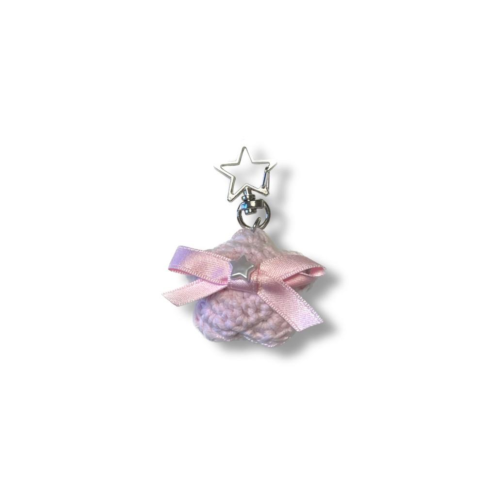 Star ribbon keyring.