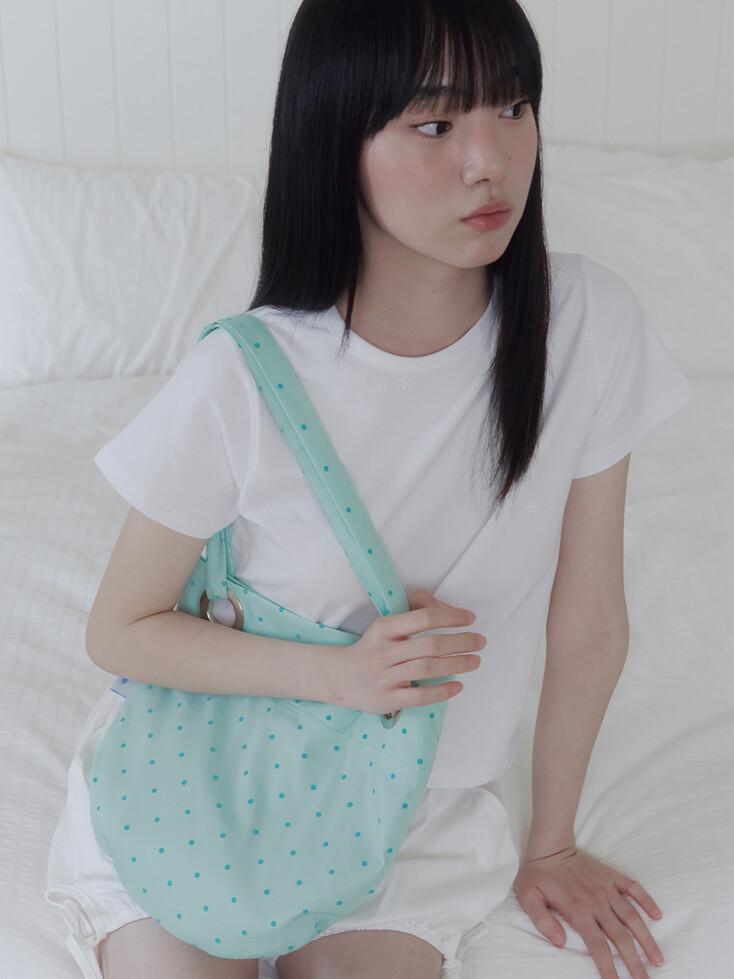 2-WAY ROUND BAG (DOT MINT)