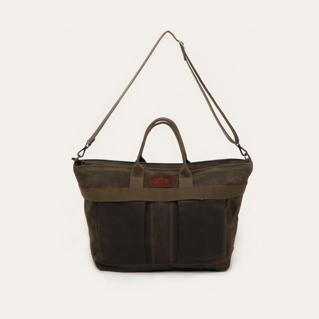 [R.S.S] vintage wax canvas helmet bag (배송 15일 소요)
