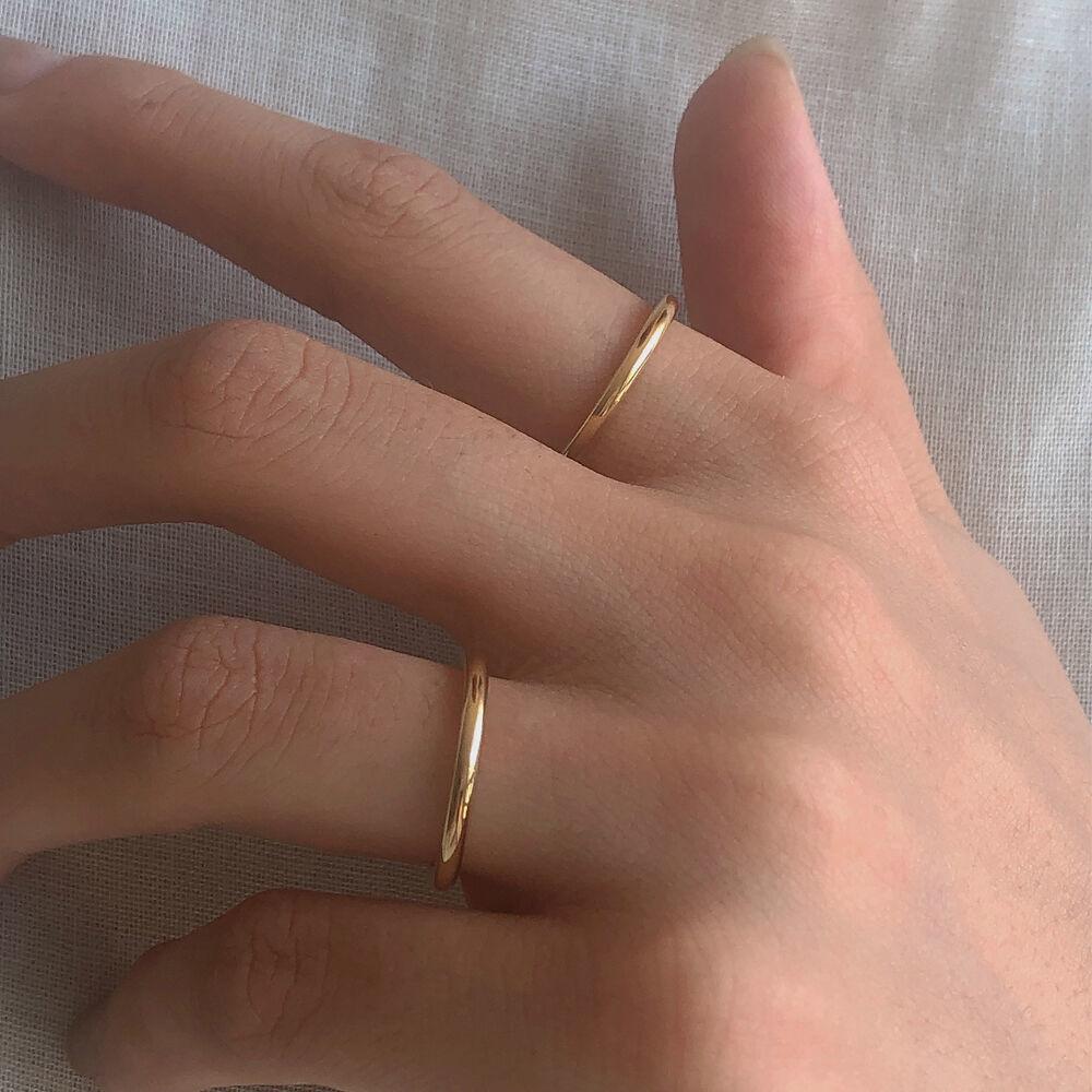 Silver925 2mm round ring