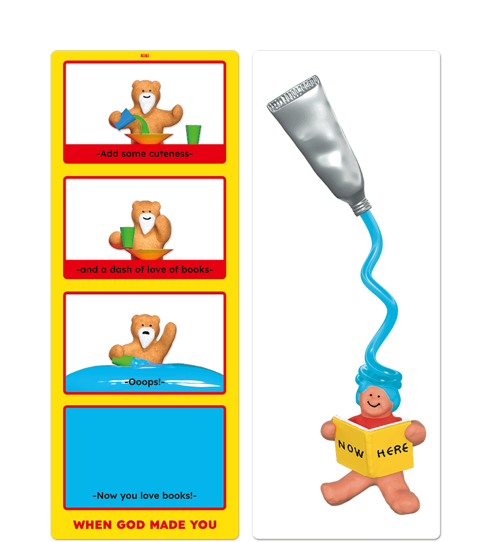 [3차 입고] [54개의 책갈피] When God Made You & Toothpaste Hair Troll Bookmark Set · 시시킴