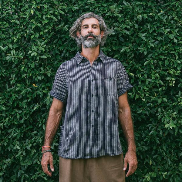 [롯지]벨로셔츠 네이비 (남녀공용)