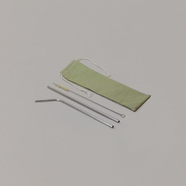 [지구샵] 스테인레스 빨대 세트