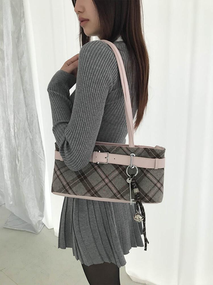 사토미라디오 French leather tote bag