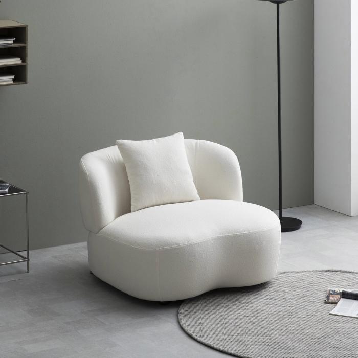 [스타일클린]바리 1인용 소파(BS2700) - 부클 아이보리