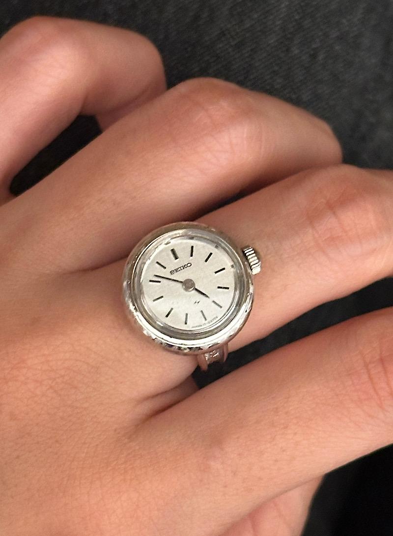 Vintage seiko watch ring