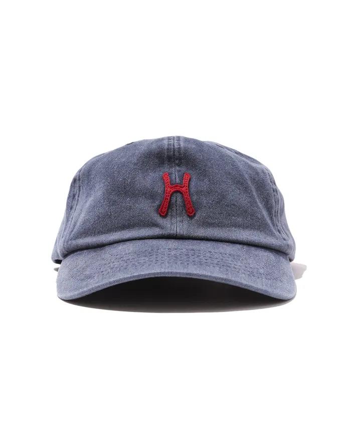 H Logo Cotton Ball Cap_Charcoal