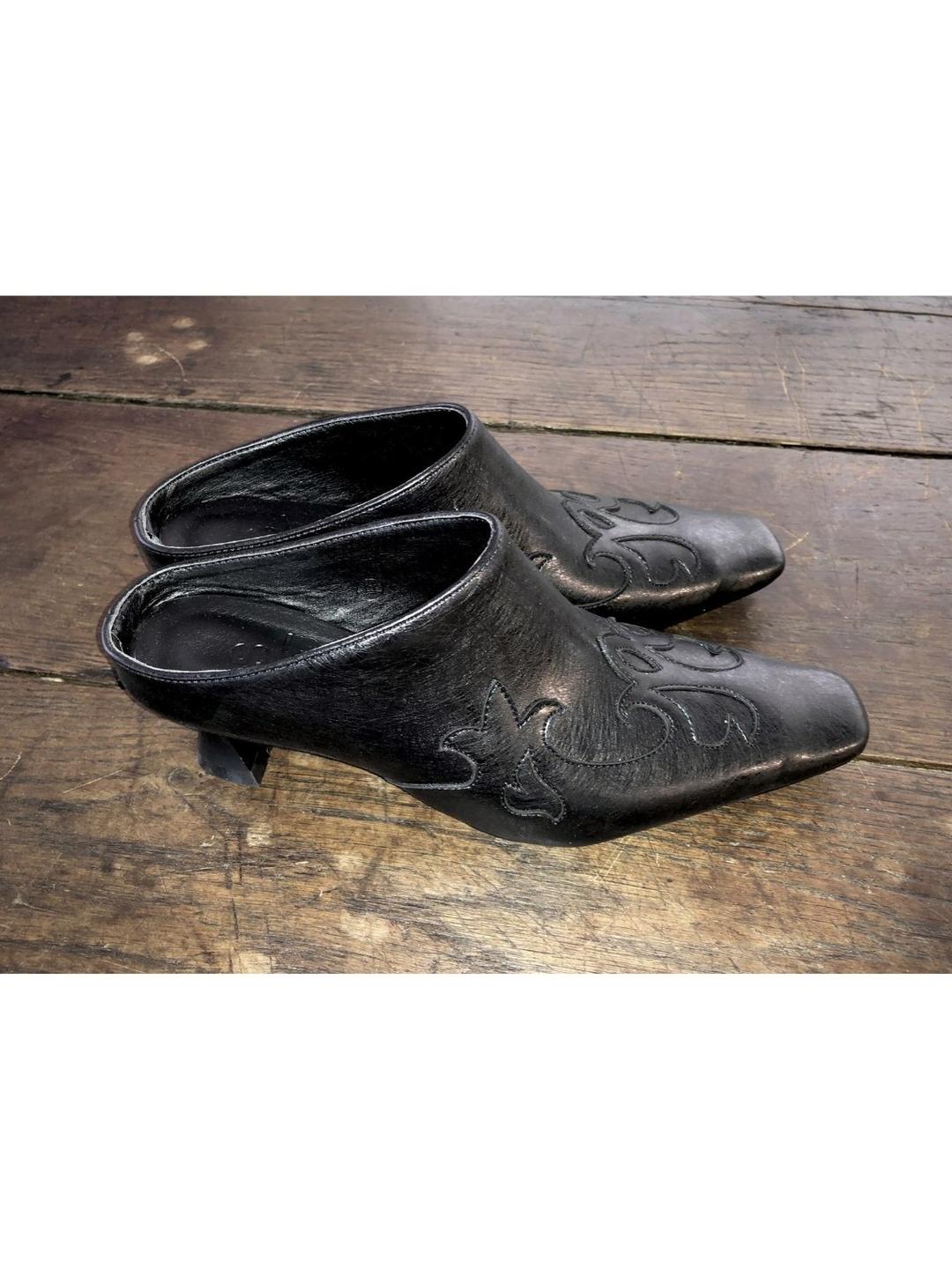 그린씨 western mule heels (2color) / 웨스턴 뮬 힐