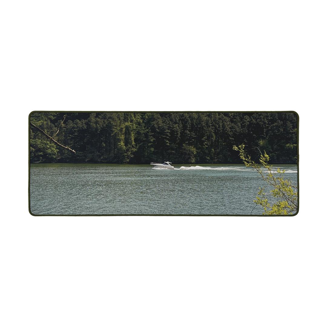 forest lake desk mat