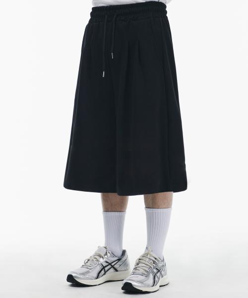 투턱 레귤러 버뮤다 트레이닝 팬츠[블랙]