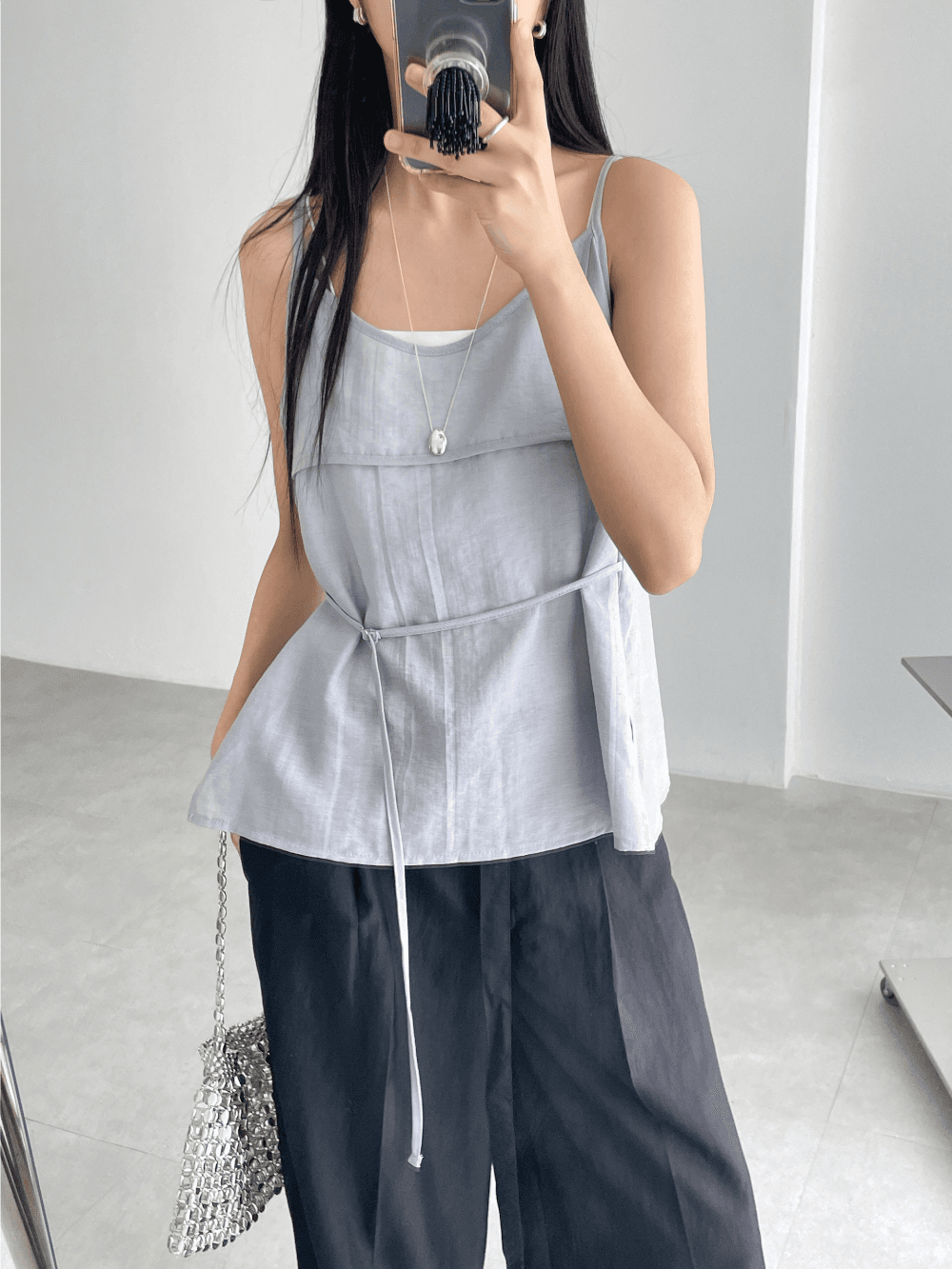may linen sleeveless (3color)