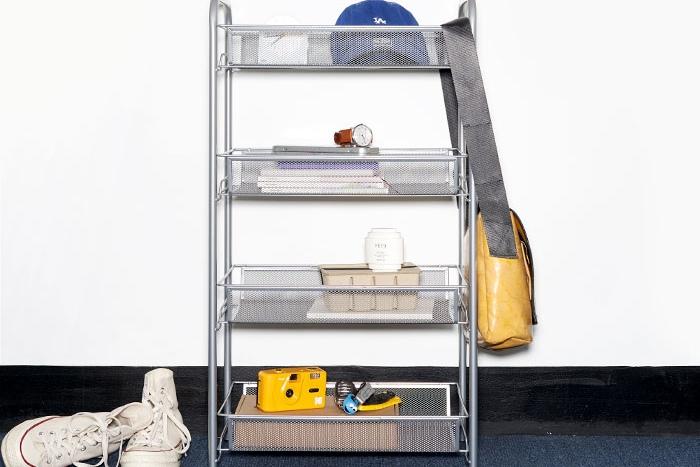 mesh 4단 스탠드 선반