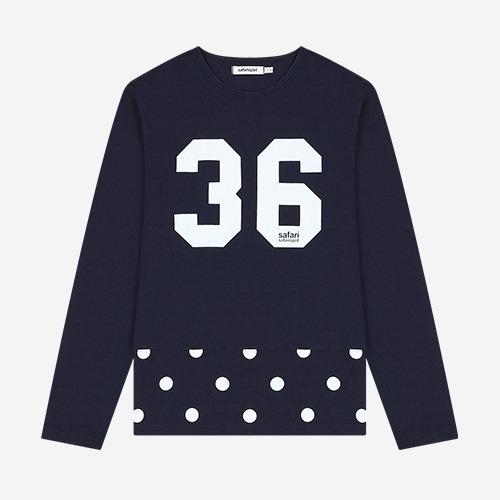 REC RUIT INDIGO DOTS TEE (INDIGO)