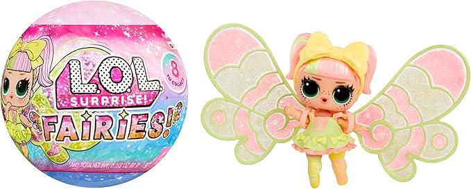LOL Surprise Fairies! Tots Dolls with Make-Your-Own Fairy Wings and 8+ Surprises to UNbox Including Matching Fairy Accessories – Great Gift for Kids Ages 4+
