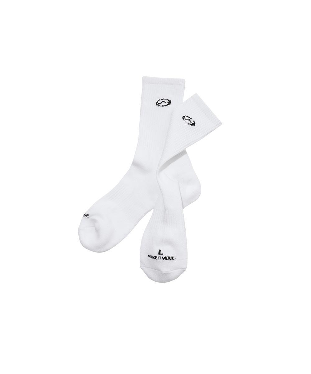 BPM LOGO SOCKS_White