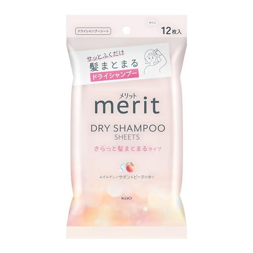 Merit Dry Shampoo Sheet  Dry Hair Clumping Type 12 sheets