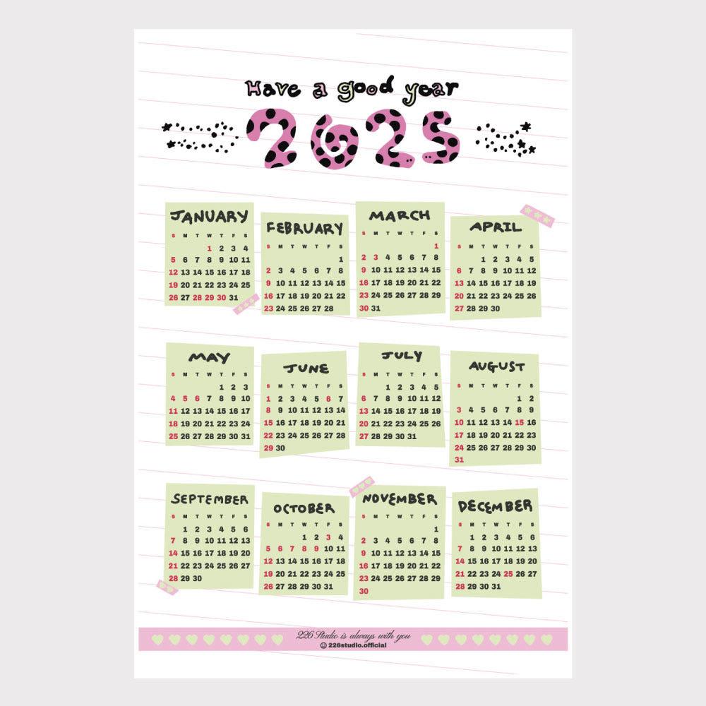 2025 calendar poster 2025 달력 포스터