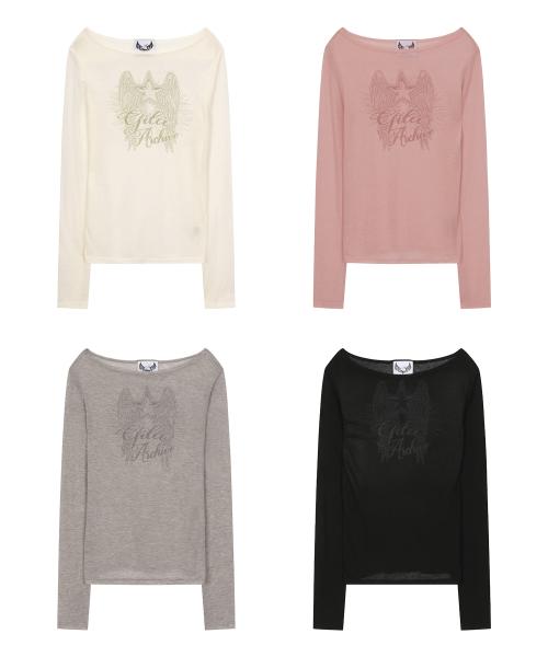 STAR WING SHEER LONG SLEEVE_4COLOR