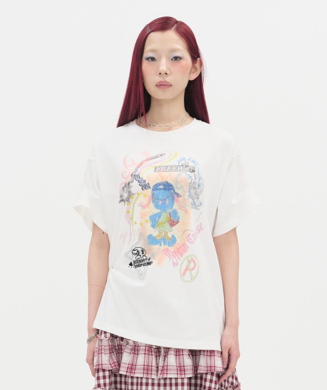 Freeway Ruched Top [White]