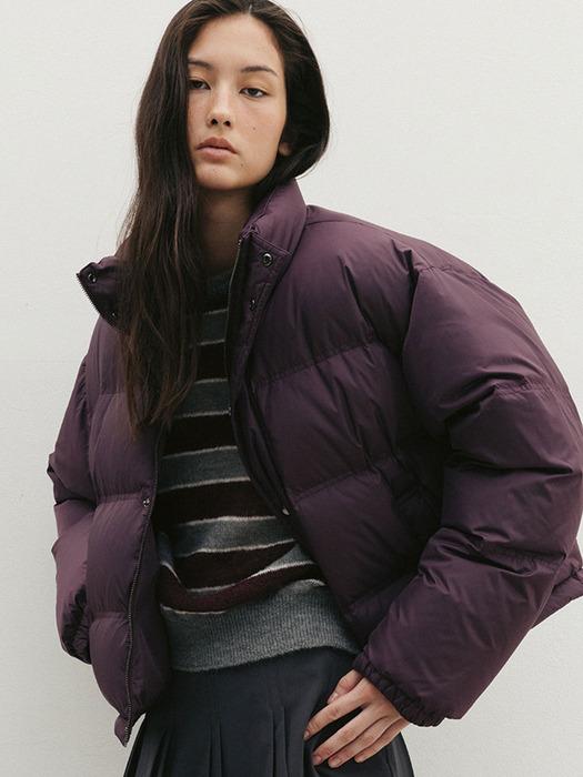 Cropped Goose Down(Purple)