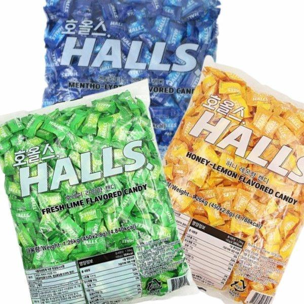 [티몬] 호올스 1.25kg 450개입 라임맛 대용량 사탕 업소용캔디