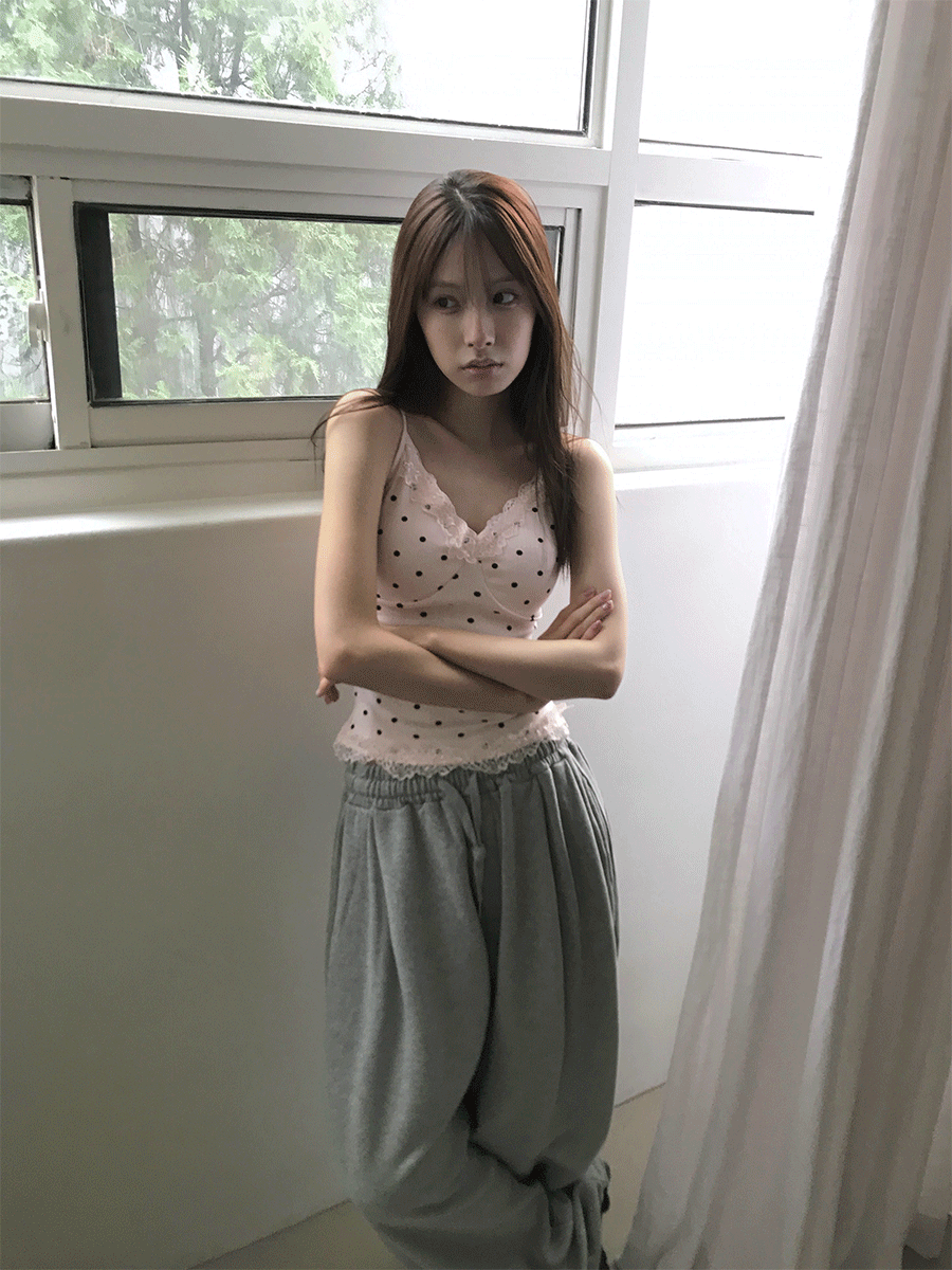 Dot bustier sleeveless