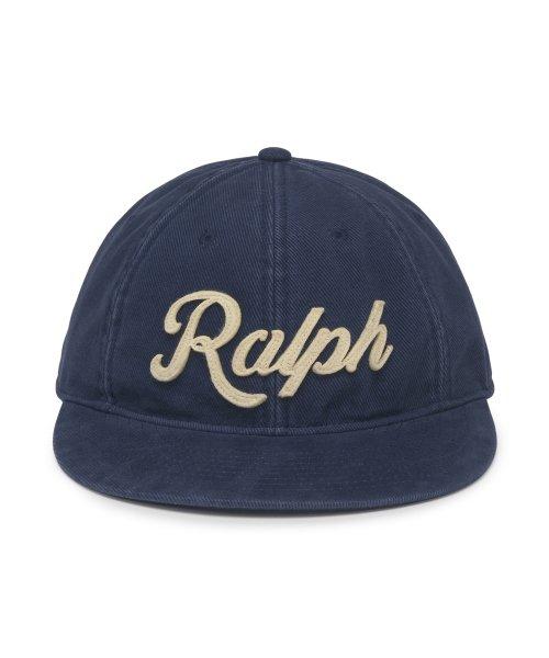 아플리케 트윌 볼 캡 - 네이비