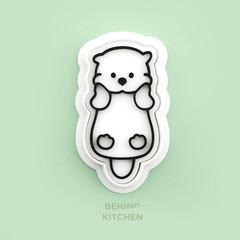 아기 수달 쿠키커터, 쿠키틀, 미니 조개 커터