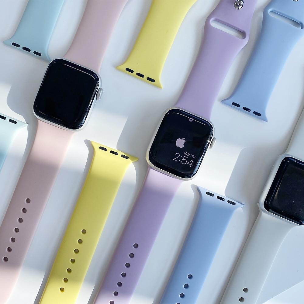 더블D 애플워치 밴드 SE 7 6 5 4 3 더블버클 실리콘 스트랩