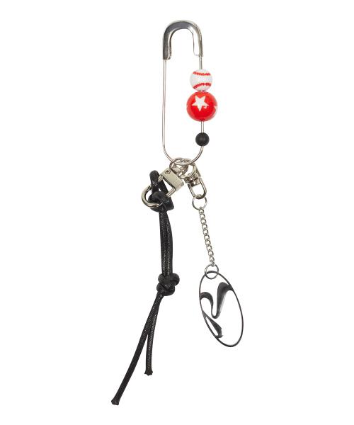 CURVED L KEYRING(RED)