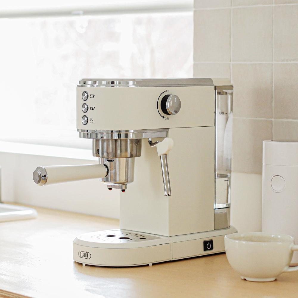 플랜잇 커피머신 오트밀 가정용 사무실 에스프레소 원두 커피 캡슐 머신기 기계 PCM-F14W