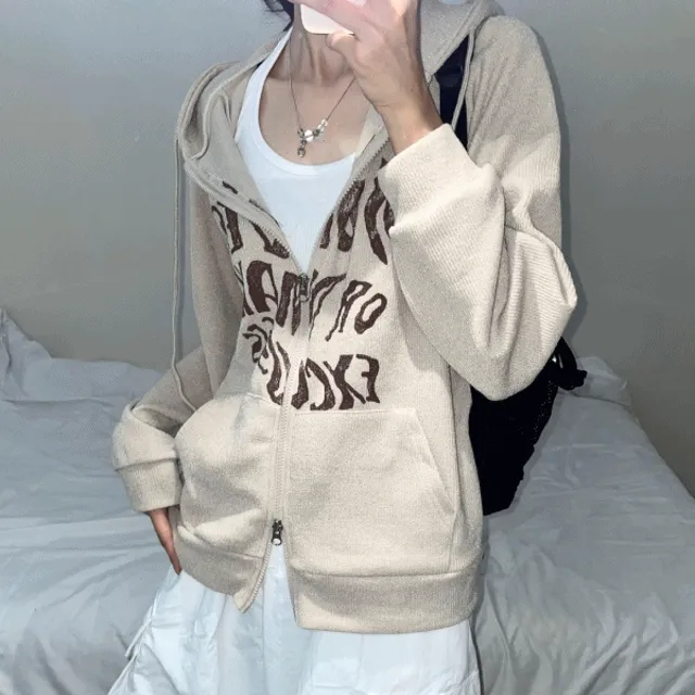 [unisex] 메이크 니트 투웨이 후드집업 (3color)
