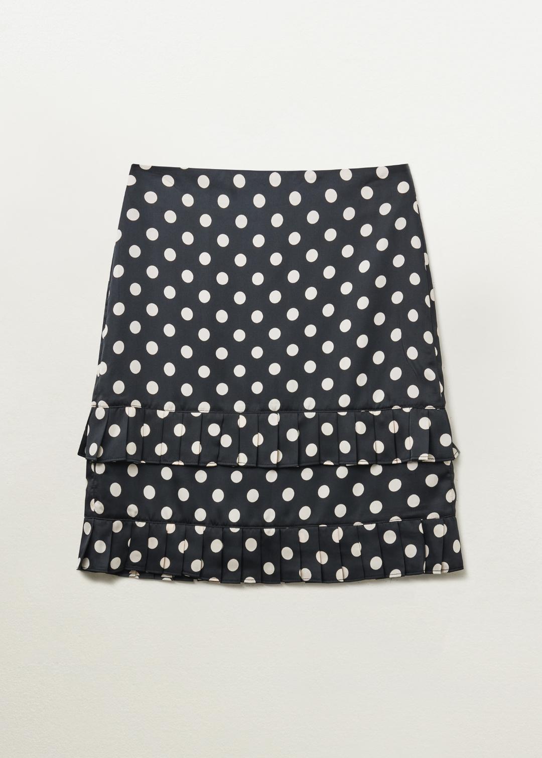 Dot Pleasts Skirt / Black