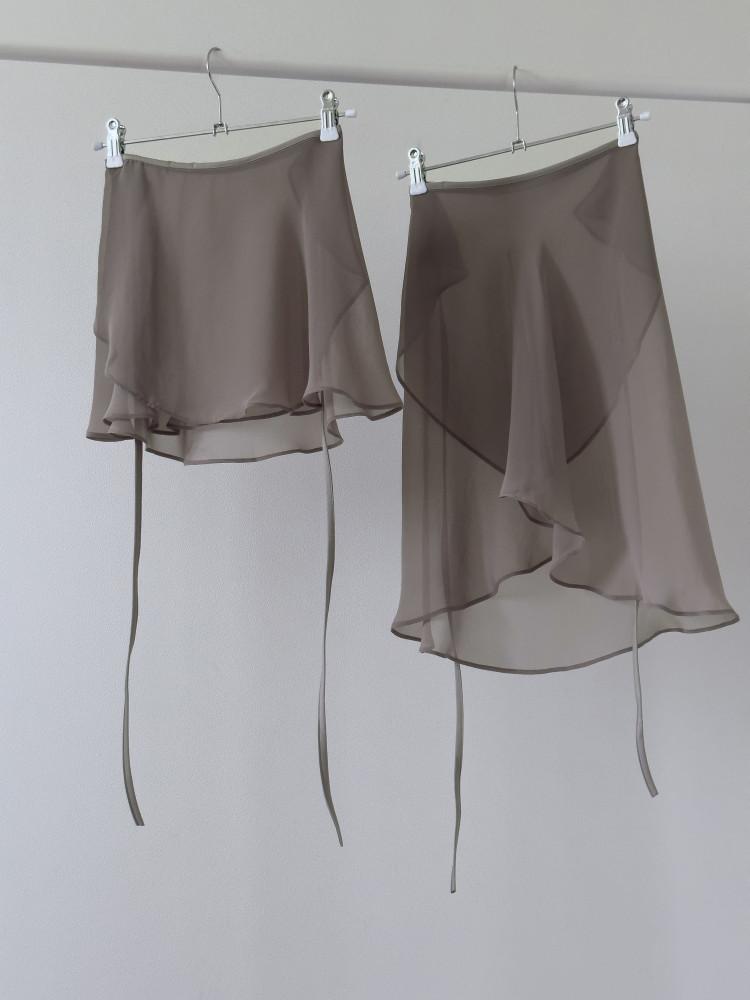 쉬폰스커트-샌드그레이/성인발레복/발레스커트/레오타드