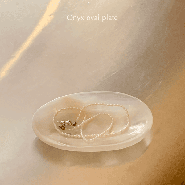 Onyx oval plate