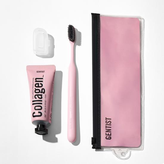 [NEW] 젠티스트 치약 칫솔 휴대용 세트 (칫솔, 치약40g, 칫솔캡, 파우치)