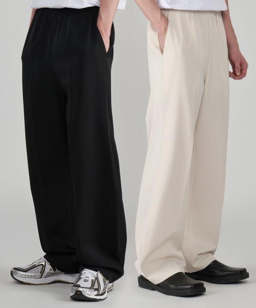 [2PACK]세미 와이드 밴딩 슬랙스 3Color