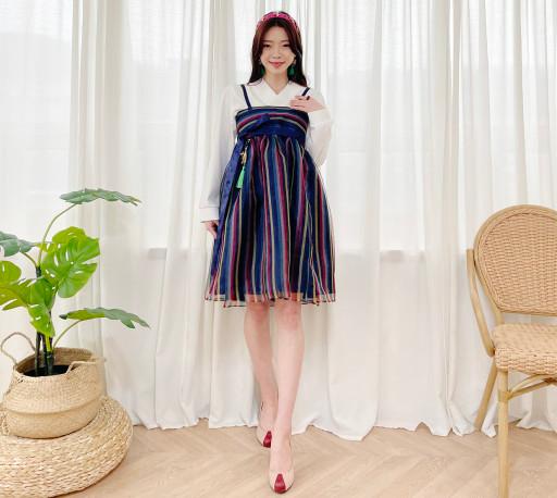 [바로배송]색동 양면 말기 원피스