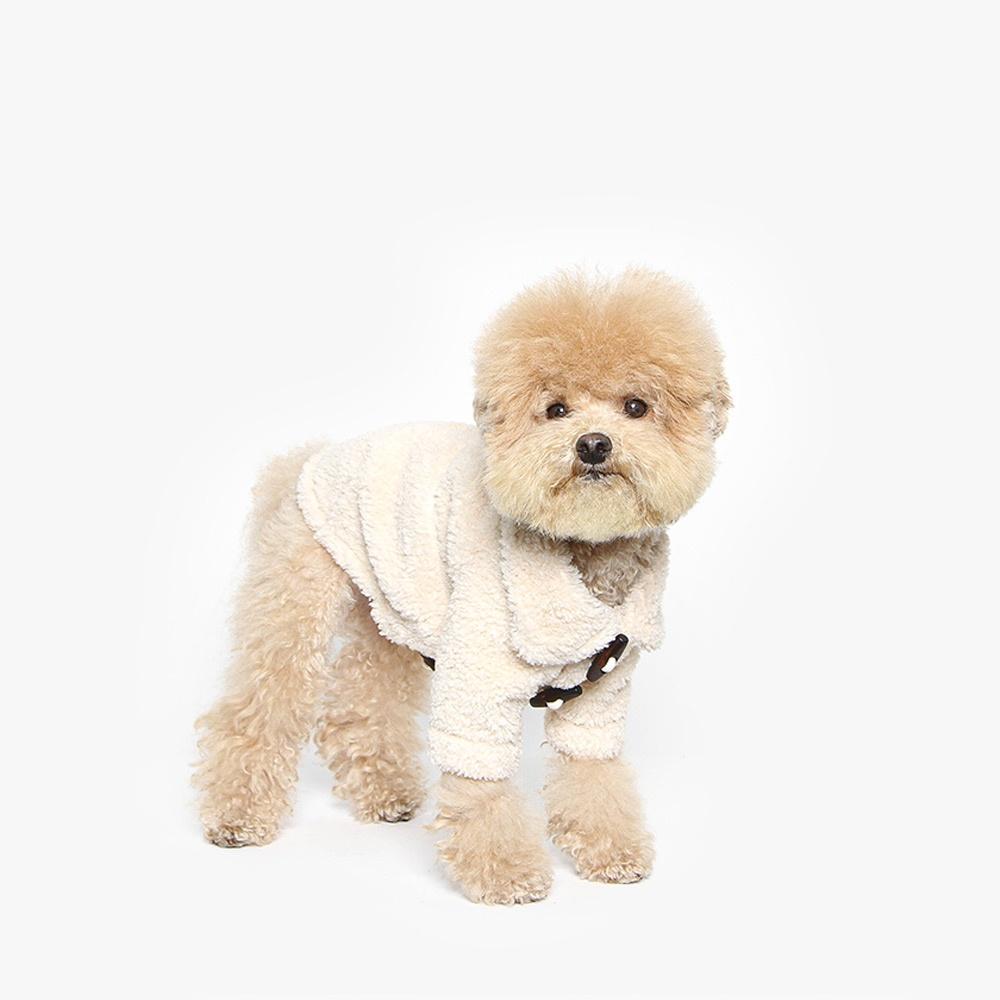 투스투스 강아지 떡볶이코트 (아이보리)