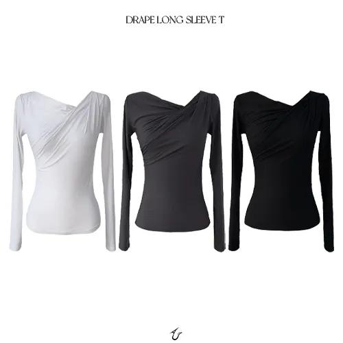 [3COLOR / 긴팔버전] drape long sleeve T