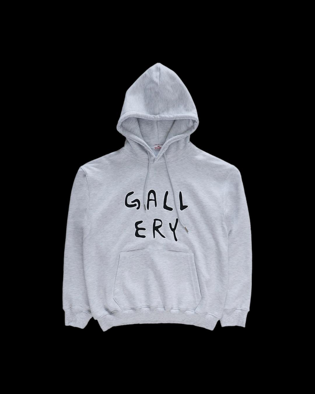 1011갤러리 갤러리 로고 후디 라이트 그레이 GYBEFWMJTP011LG | 카시나 KASINA