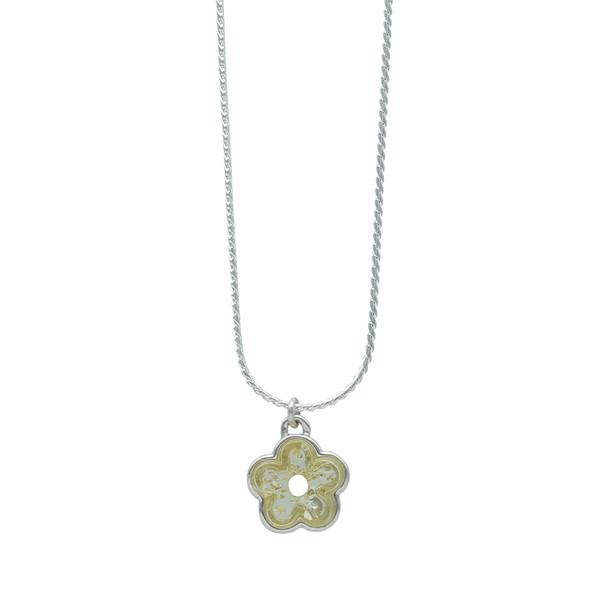 Flower necklace_yellow