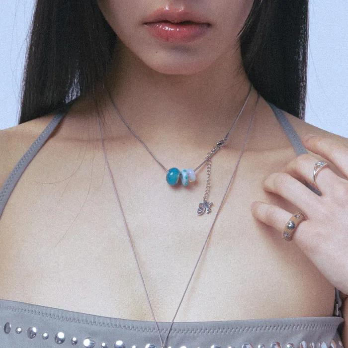 cloud necklace-blue